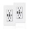 Coby USB Wall Outlet Dual High Speed 6.0 Amp USB Ports with Smart Chip, USB Type C Port, 15A Duplex Tamper Resistant Receptacle Electrical Outlet,...