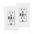 Coby USB Wall Outlet Dual High Speed 6.0 Amp USB Ports with Smart Chip, USB Type C Port, 15A Duplex Tamper Resistant Receptacle Electrical Outlet,...