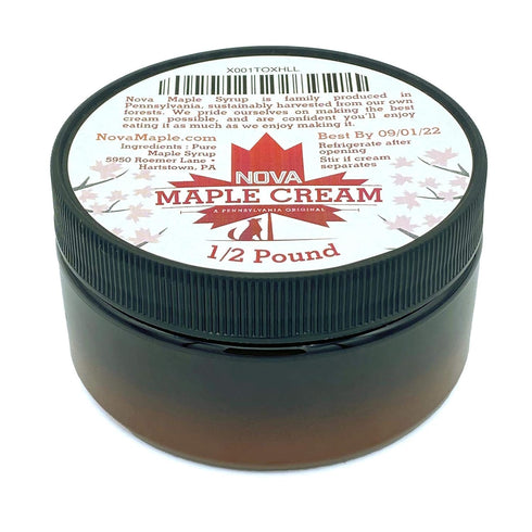 Nova Maple Cream - Pure Grade-A Maple Cream Butter Spread (1/2 Pound)...