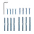 Cat Scratching Post Replacement Screws, M10 and M8 Screws for Cat Scratching Post with Allen Wrench 4PCS Threaded Bolt and 4PCS Screw (17 pcs)...