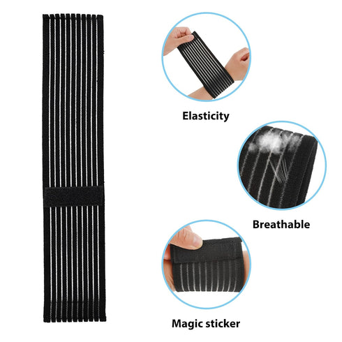2 PCS Elastic Wrist Support Band Wrap Breathable Wrist Brace Adjustable Wrist Straps Support Relieves Wrist Pain Arthritis Tendonitis Sports Use f...