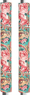 OUGAR8 Refrigerator Door Handle Covers Handmade Decor Protector for Ovens, Dishwashers.Keep Your Kitchen Appliance Clean from Smudges, Food Stains (Retro Rose, 14.5"*4")