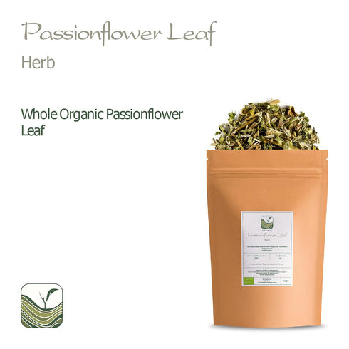 Passion Flower Tea Organic Calming - Whole Leaf Dried Passionflower - Passiflora Herb for Anxiety - Maypop - Wild Passion Vile - Paciflora Te Pasi...