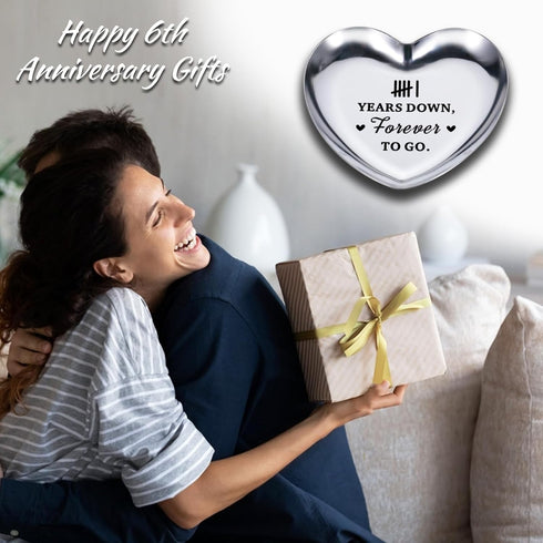 6 Years Anniversary Wedding Gifts for Women Men 6th Anniversary Iron Gifts for Couples Anniversary Birthday Gifts for Husband Wife Iron 6th Annive...