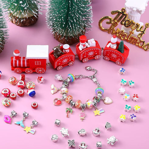 AIPRIDY Charm Bracelet Making Kit,Unicorn Mermaid Crafts Gifts Set Can Inspires Imagination and Creativity,Jewelry Making Kit Perfect Gifts for Gi...
