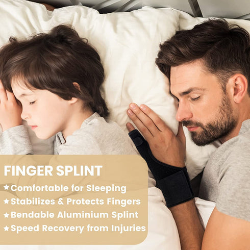 Trigger Finger Splint, Pinky Finger Splints for Finger Pain Relief and Broken Fingers, Little Finger Brace Wrist Support for Carpal Tunnel Arthrit...