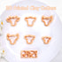 Puocaon Cow Spot Clay Cutters - 7 Pcs Cow Shapes Clay Earring Cutters, Farm Shape Clay Cutters for Jewelry Making, Animal Clay Cutters for Polymer...