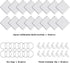Duufin 120 Pieces Square Sublimation Keychain Blanks Double Side Heat Transfer Blanks MDF Key Rings Blank Board Key Chain Blanks for Sublimation D...
