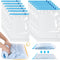 12 Pack Travel Compression Bags, 40x60cm + 35x50cm Medium Vacuum Bags for Travel, Space Saving Bags for Suitcases, Travel Essentials No Vacuum Nee...