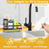 Maifan Sponge Holder for Kitchen Sink, Kitchen Sink Caddy Organizer with Detachable Brush Holder, Stainless Steel Dish Soap Caddy Rustproof Sink H...