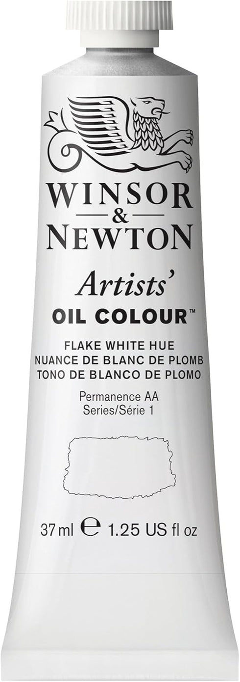 Winsor & Newton Artists' Oil Color, 37ml (1.25 oz) Tube, Flake White Hue...