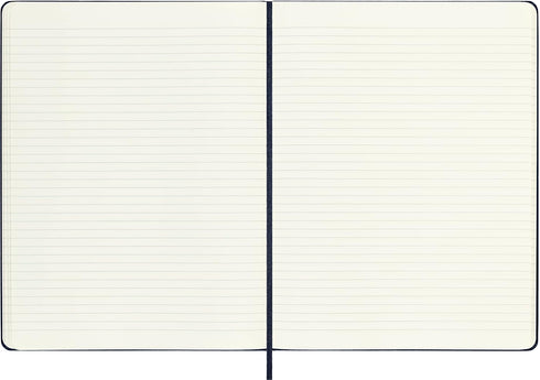 Moleskine Classic Notebook, Hard Cover, XL (7.5" x 9.5") Ruled/Lined, Sapphire Blue, 192 Pages...