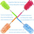 4 pcs Extendable and Washable Microfibre Feather Duster,13" to 30" Reachable, Microfibre Cleaning Tool, Small Dusters for Cleaning Office, Car, Co...