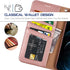 Arae Case for iPhone 12 Pro Max Wallet Case Flip Cover with Card Holder and Wrist Strap for iPhone 12 Pro Max 6.7 inch (Rose Gold)...