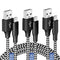 Micro USB Charging Cable 10/10/10FT, 3 Pack Nylon Braided Charger Cables for Samsung, Nexus, LG, Smartphones, Tablets, Kindle, Game Consoles, Came...