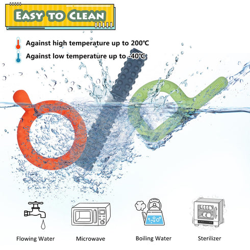 Sensory Toys for Kids with Autism, 5 Pack Autism Toys Silicone Baby Teething Toys for ADHD, Anxiety, SPD Chewing Biting Fidgeting, Teething Relief...