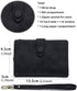 AOXONEL Women's Small Bifold Leather wallet Rfid blocking Ladies Wristlet with Card holder id window Coin Purse...