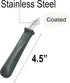Rehabilitation Advantage Right Handed Grip Easy Coated Offset Spoon, Gray...