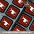 3D Rose Buffalo Plaid Buck Soft Coasters, Multicolor...