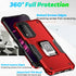 Case for T-Mobile REVVL V+ 5G Case with Screen Protector Kickstand Holder Built-in Magnetic Car Mount Shockproof Camera Protective Case for T-Mobi...