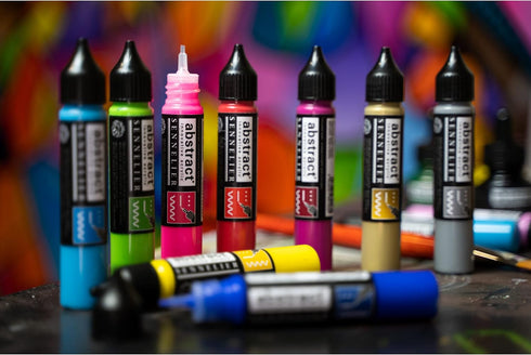 Sennelier Abstract Acrylic Liner, 27ml, Iridescent Silver...