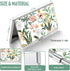 Business Card Holder Case Wallet for Women Metal Retro Blooming Flower Slim Pocket Purse Square Card Cases Cute For Realtors Real Estate Agents...