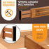 Large Kitchen Drawer Organizer - Expandable Bamboo Drawer Dividers (17" - 21.5") - Adjustable Separators for Kitchen, Clothes, Dresser, Bedroom, B...