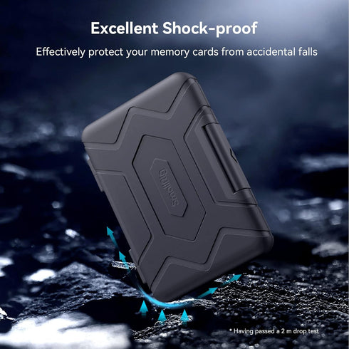SmallRig SD Card Holder Memory Card Holder Case 15 Slots, Water-Resistant for SD Card, Micro SD Card, CFexpress Type A Card, CFexpress Type B Card...