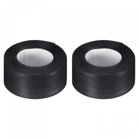 uxcell Waterproof Seal Caulk Strip Tape Self Adhesive 1.5"W x 10.5'L PVC Sealing Tape for Kitchen Bathroom Black 2Pcs...