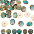 OLYCRAFT 24Pcs 6 Styles Plants Shank Buttons 18mm Alloy Enamel Shank Buttons Tree Theme Metal Blazer Buttons Green Gold Vintage Shank Buttons Roun...