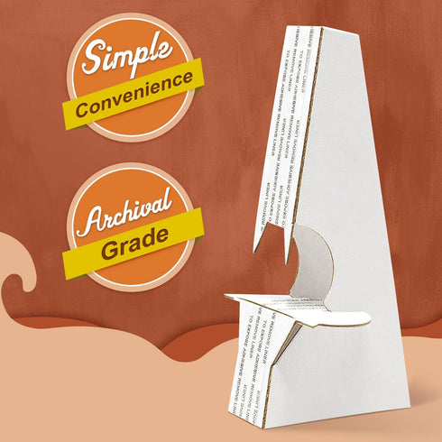 Golden State Art, Cardboard Easel Back, Self Stick Easel Stand, Archival Quality Acid-Free, 5 Inch Double Wing, Display Signs Pictures Brochures P...