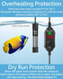 Fumak 25W Adjustable Aquarium Heater Super Short Submersible Fish Tank Heater Fish Heater with LED Digital Display Thermostat, for Tanks 3-5 Gallo...