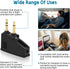 Airplane Headphone Adapter Comes with 2.5mm to 3.5mm Male Audio AUX Cable, Golden Plated 3.5mm Jack for Airplane/Home TV/Gym/Boats/Car, Foldable S...