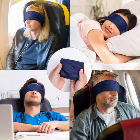 Bluetooth Headband for Sleeping, Sleep Headphones Bluetooth Headband, Sleep Mask for Side Sleepers, Wireless Sleep Headphones for Meditation, Inso...