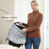 Multi-use Cover Carseat Canopy - Car Seat Covers for Babies, Breastfeeding Cover (Grey Grove)...