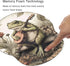 Hippie Frog Mouse Pad Wrist Support, Ergonomic Mouse Pad Frog with Non-Slip Rubber Base, Waterproof Smooth Mousepad with Wrist Rest for Women Gami...