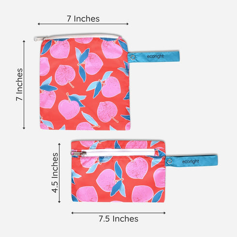 100% RECYCLED Reusable Sandwich Bags & Snack Bags by EcoRight | Food Safe BPA Free | Set of 2...