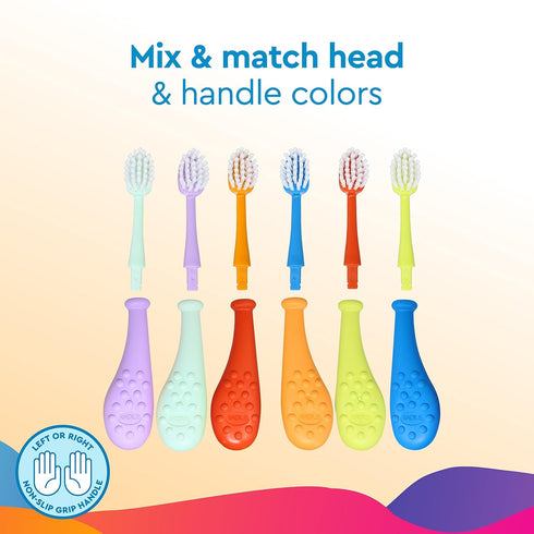 RADIUS Big Kidz Forever Brush Replacement Heads for Children, 6 Years and Up, BPA Free ADA Accepted for Growing Teeth and Gums, 2 Heads - Extra So...