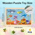 Wooden Puzzles for Kids Ages 3 4 5, 4 Packs 24 PCs, Sea and Animal Puzzles for Toddlers, Toddlers Jigsaw Puzzles, Preschool Educational Learning T...