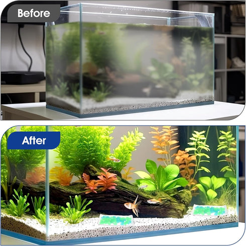 10PCS Media Bags for Aquarium Fish Tank with Zipper 3 x 8 Inch Fish Tank Filter Material Net with Fine Mesh Reusable Filter Bags for Activated Car...