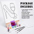 VOCHIC Paint and Sip kit Pre Drawn Canvas Painting Kit for Adults Painting Party Supplies Kit with Picture to Paint 1 Easel, 8 Acrylic Colors,3 Br...