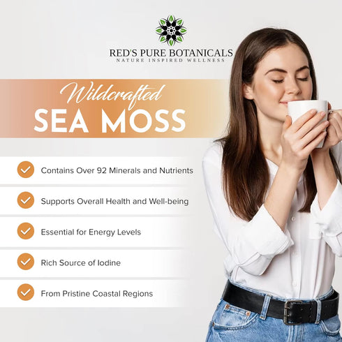 Wildcrafted Sea Moss - Healthy Irish, Raw Sea Moss from Rocks & Sea Beds of St. Lucia - 4oz Dry Makes 60-80oz Seamoss Gel - Hand-Harvested, Vegan ...