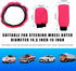 3 PCS Car Gear Shift Knob Cover & Handbrake Cover & Steering Wheel Cover, Anti-Slip Breathable Comfortable Handbrake Gear Shift and Steering Wheel...