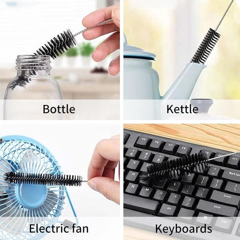 Multifunctional pipe Cleaners Tool Set: Crevice Cleaning Brushes, Pipe Tube Brush Set,detailing brush? Gap Cleaning Brush Nylon Straw Brush Set Lo...