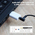 USB to 3.5mm Audio Jack Adapter, with TRRS 4-Pole Mic-Supported USB to Headphone AUX Adapter Compatible with Headset Windows, Desktops, Laptop, MA...