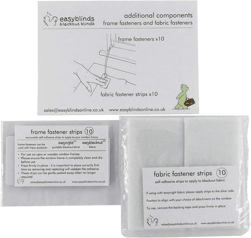 easynight blackout blind accessories, Fabric Fasteners and Frame Fasteners...