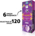 Lavender Incense Sticks Pack of 120 – Natural Aromatherapy for Relaxation, Meditation & Air Purifying – Chakra Premium Hand-Rolled Incense – Gift ...