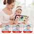 Dr.Rapeti Tummy Time Floor Mirror for Baby Infant Toddler Kids Black and White High Contrast baby toy with Teethers Floor Activity Toy Washable No...