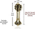 Bless This House, Tree of Life - Mezuzah Case, Wooden Texture Gold Color Design Crafted with David Star, for Jewish Homes (Large 5.5", Antique Gol...