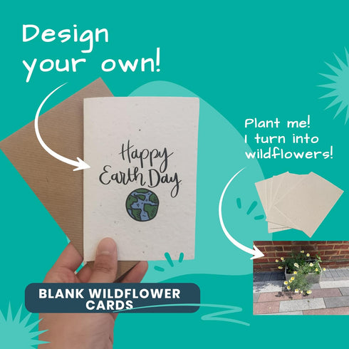 25 x A5 Plantable Seed Paper/Card - Print at Home Craft Paper with Wildflower Seed Mix...